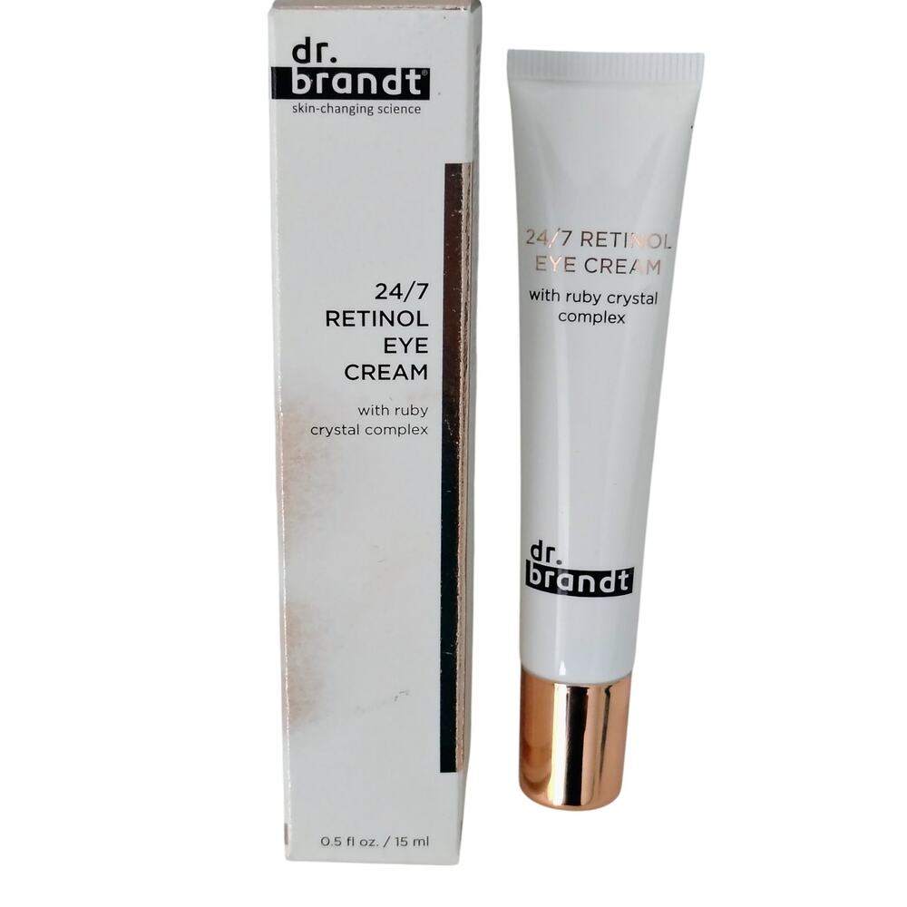 Dr. Brandt 24/7 Retinol Eye Cream Ruby Crystal Complex 0.5 oz NEW All Skin Types